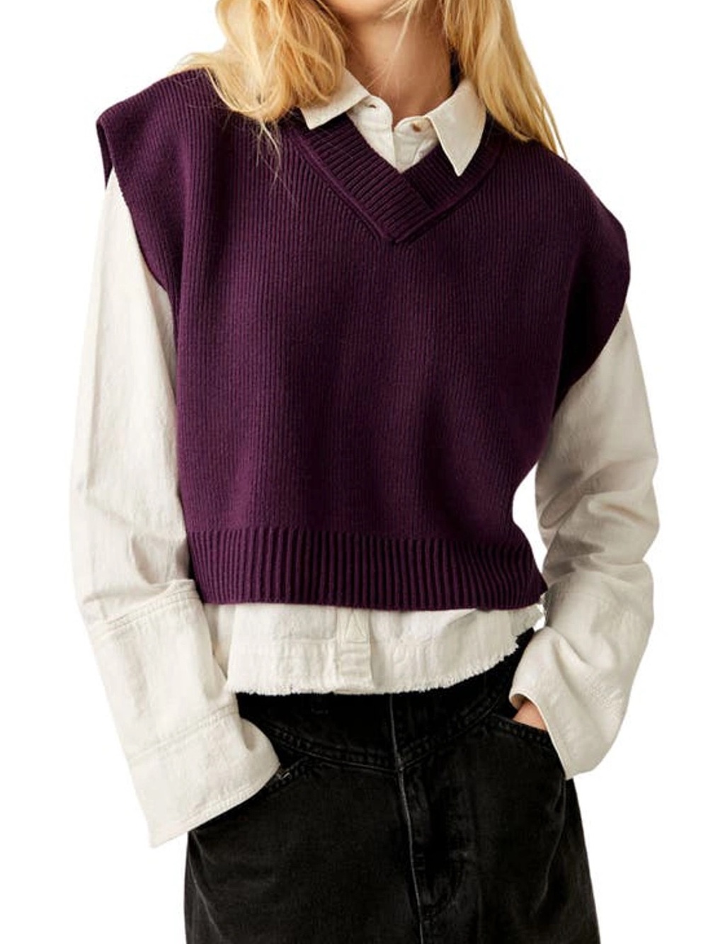 Free People Easy Street Sweater Vest